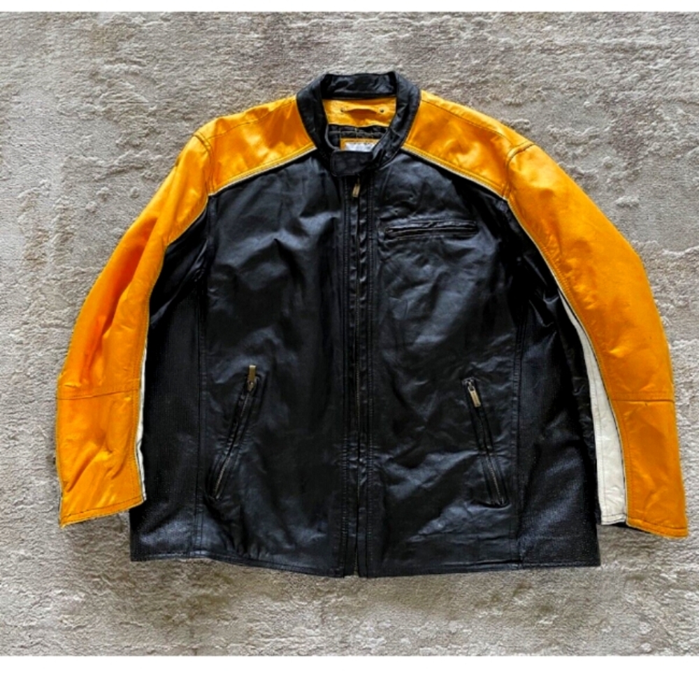 Vintage Wilsons M Julian Leather Motorcycle Cafe Racer Kill Bill Jacket Men’s